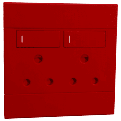 Veti 2 Range Double Dedicated RSA Socket.
