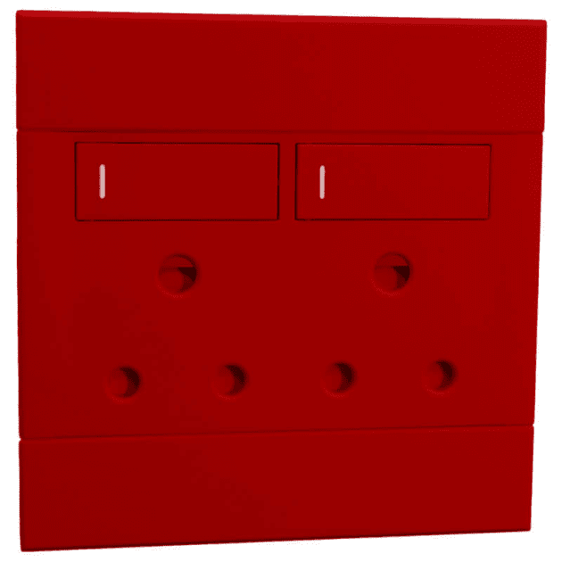 Veti 2 Range Double Dedicated RSA Socket.