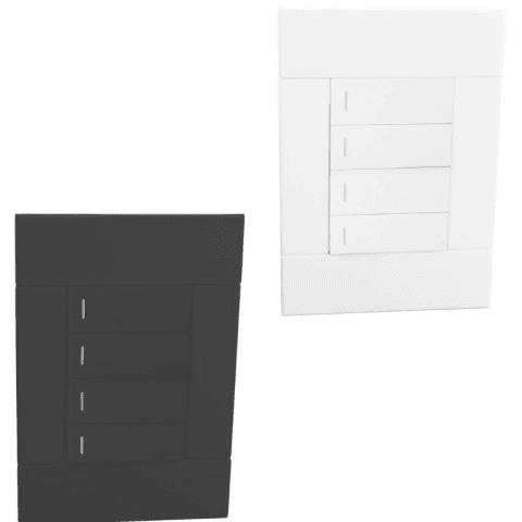 Veti 2 Range: 4 Lever Switch (1 way).