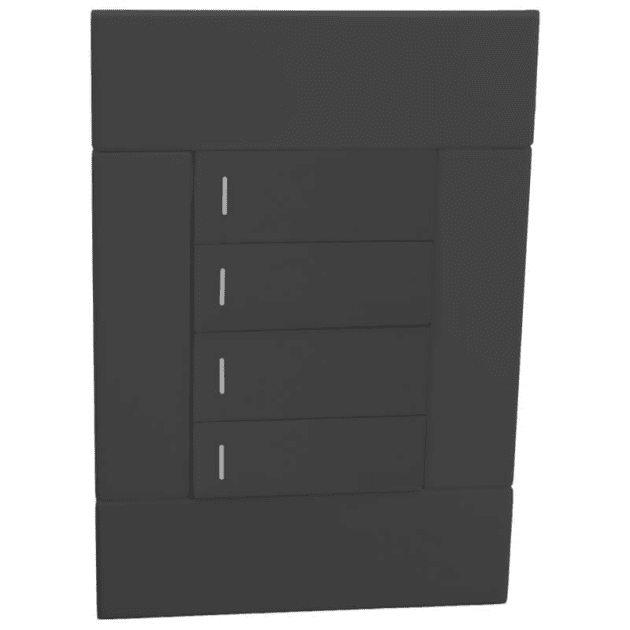 Veti 2 Range: 4 Lever Switch (1 way).