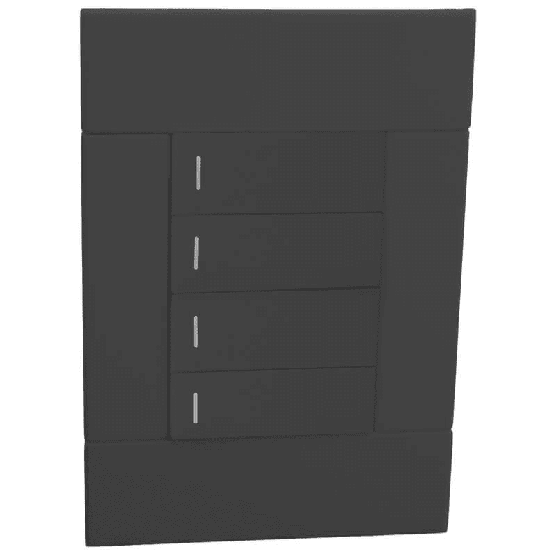 Veti 2 Range: 4 Lever Switch (1 way).