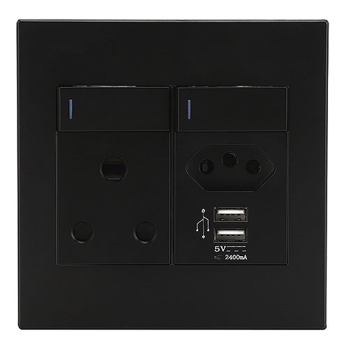 black wall switch